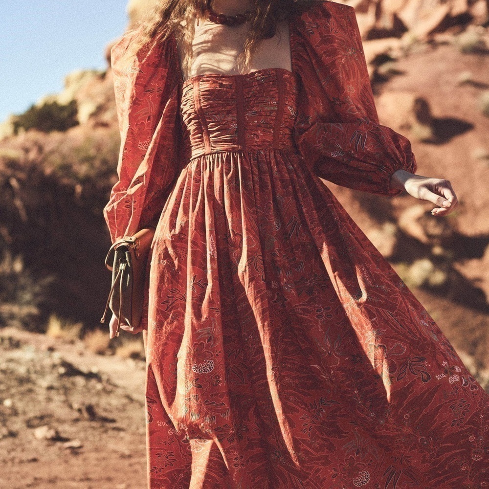 Ulla Johnson Red Maxi Dress